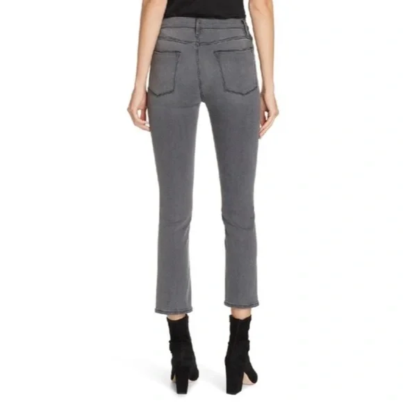 FRAME Le High Straight Skinny in Hunt - Picture 2 of 9